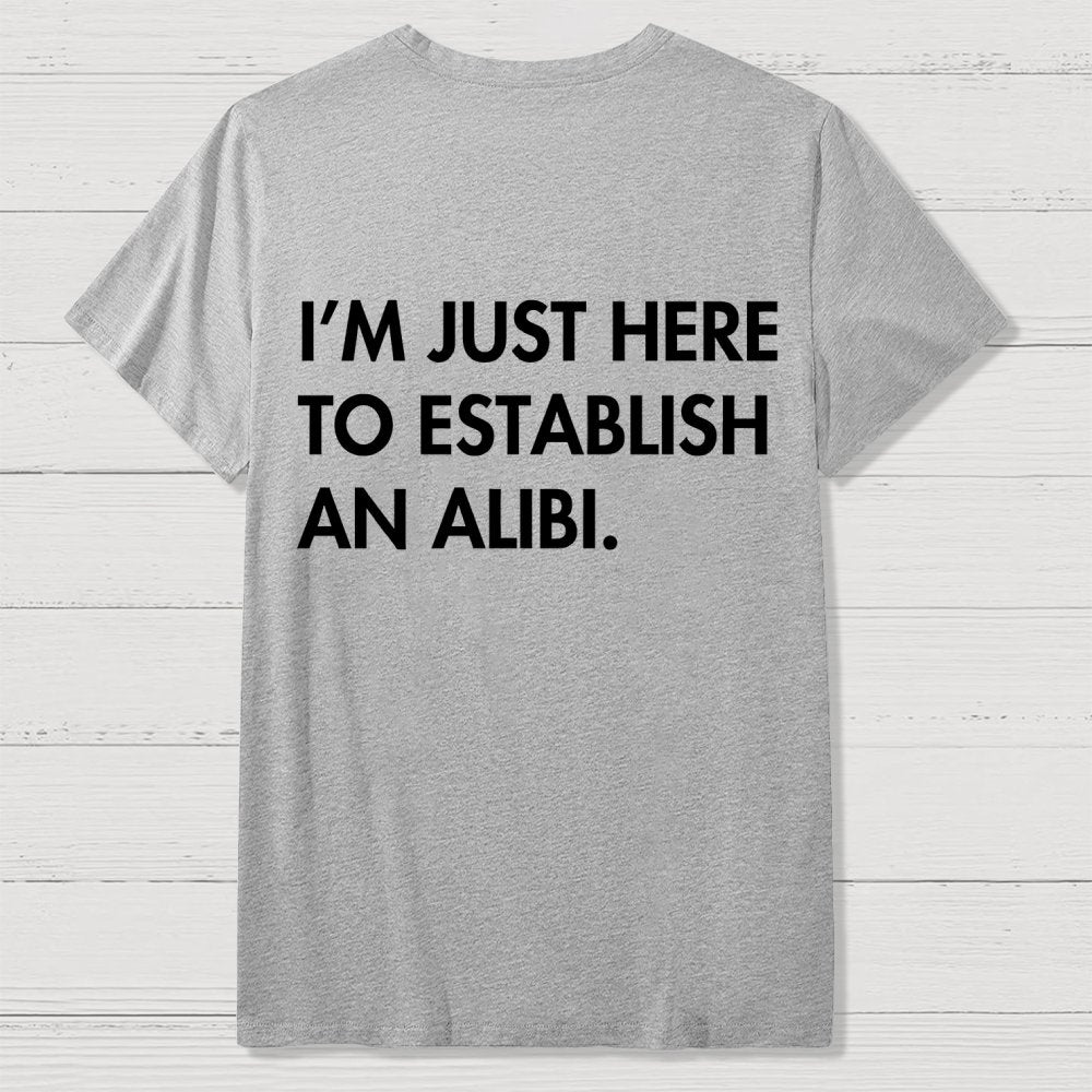 Alibi  Back Printing Geek T-Shirt