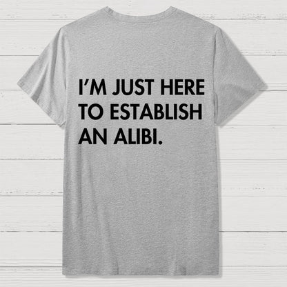Alibi  Back Printing Geek T-Shirt
