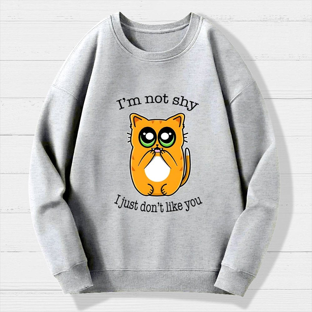 Not Shy Geek Cotton Sweatshirt