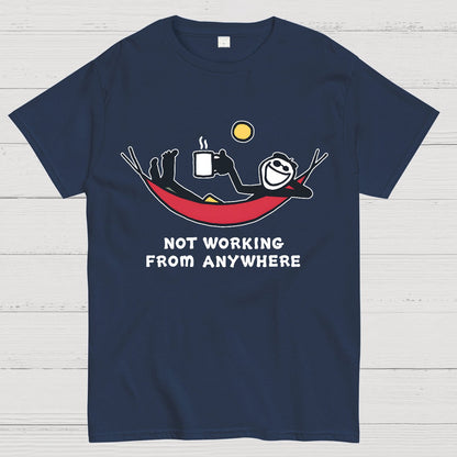 Not Working Hammock Funny Geek T-Shirt