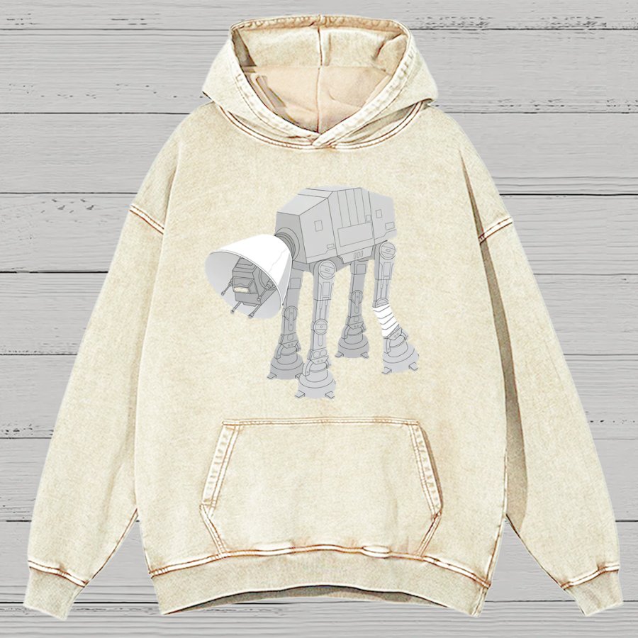 Battle Damage Vintage Distressed Hoodie