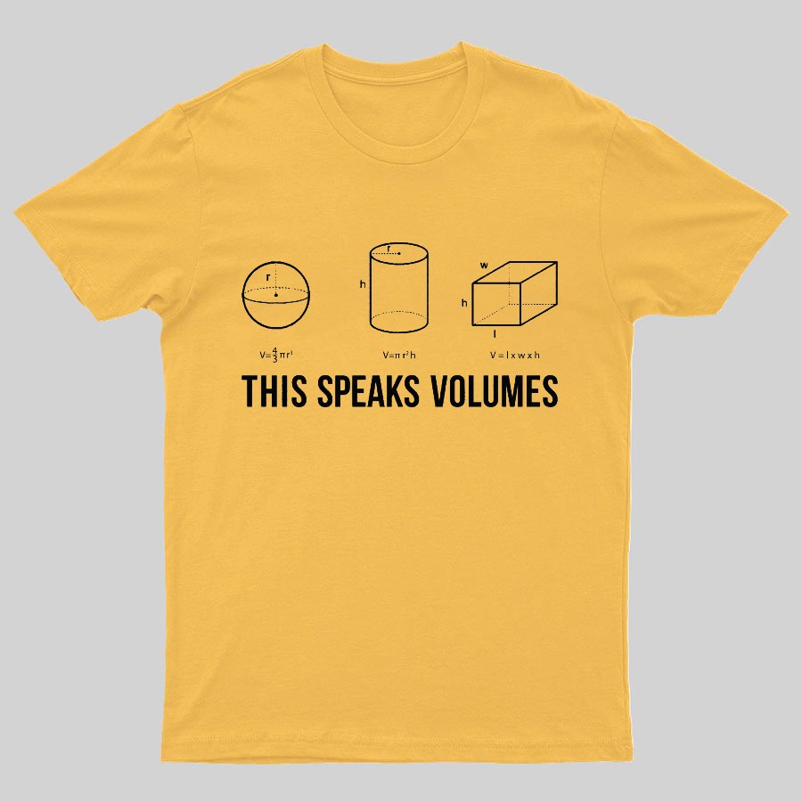 This Speaks Volumes Geeky T-Shirt