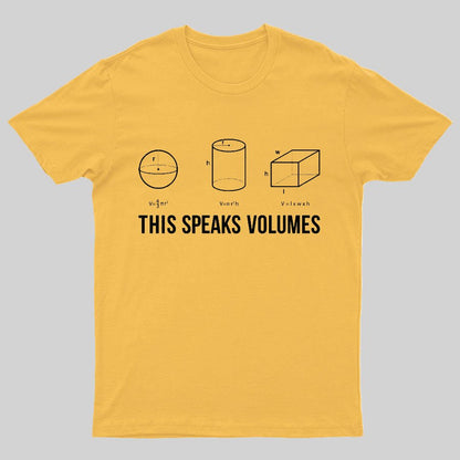 This Speaks Volumes Geeky T-Shirt
