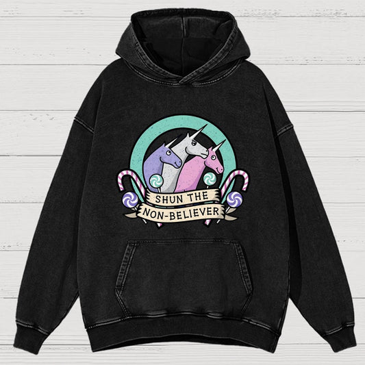 Shun the Non-Believer Vintage Distressed Hoodie
