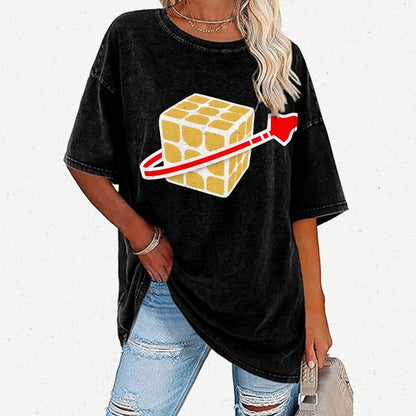 Cubeman Vintage Distressed T-shirt