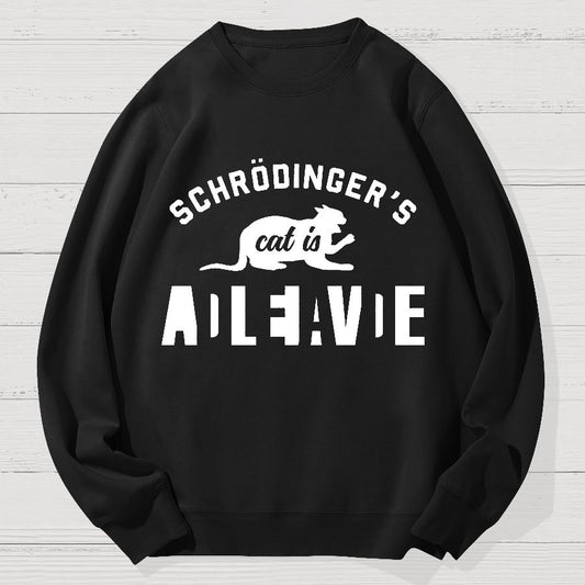 Schrödinger Cat Geek Cotton Sweatshirt