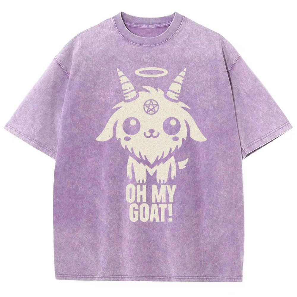 Oh my goat Vintage Distressed T-shirt