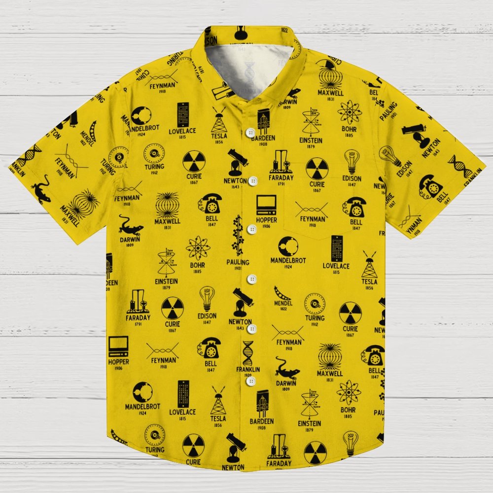 Chemistry & Physics Geek Hawaiian Shirt