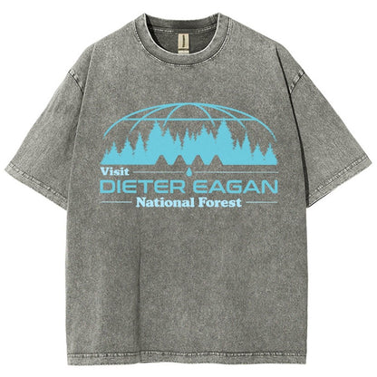 Visit Dieter Eagan National Forest Vintage Distressed T-shirt