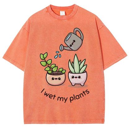 Wet My Plants Vintage Distressed T-shirt