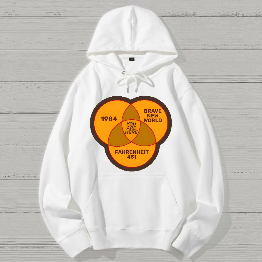 You Are Here Geek Cotton Hoodie