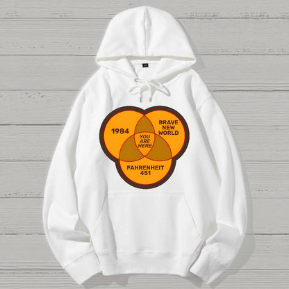 You Are Here Geek Cotton Hoodie