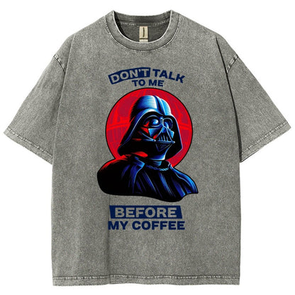 Don’t Talk to Me Before Coffee Vintage Distressed T-shirt
