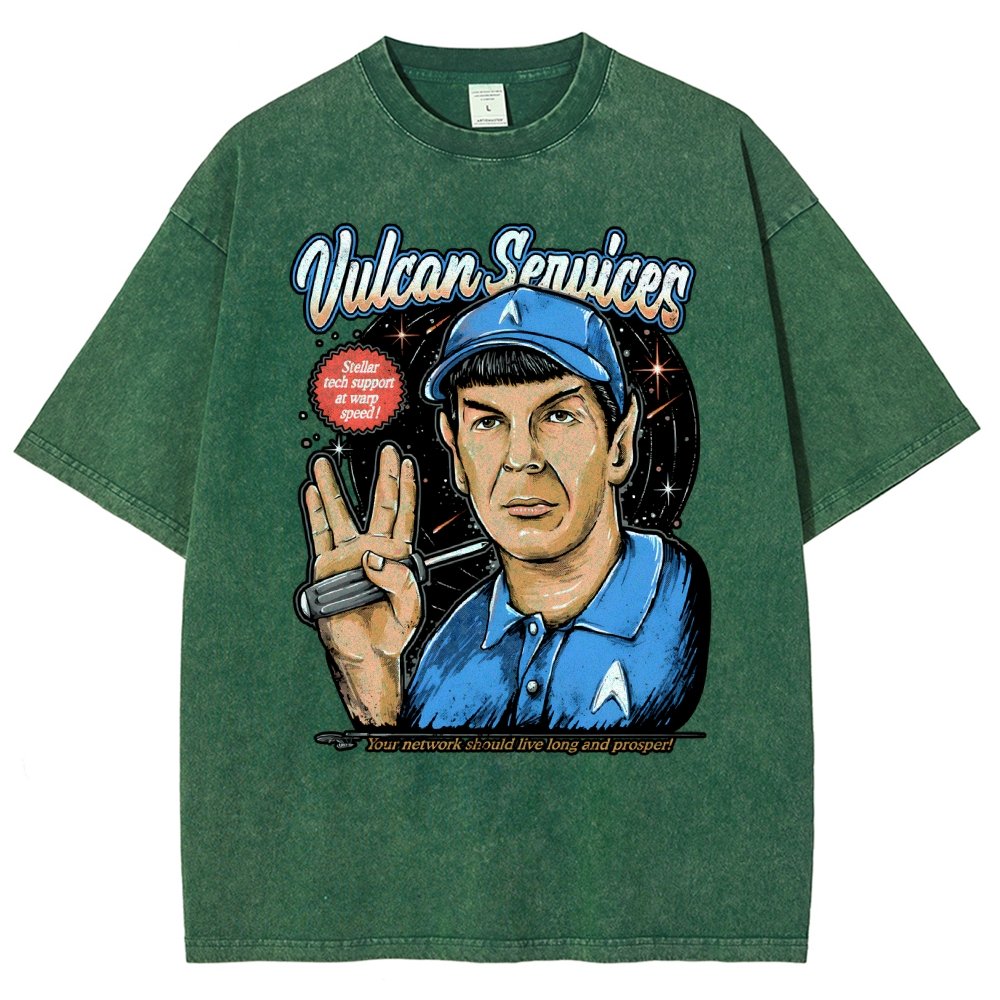 Cosmic services Vintage Distressed T-shirt