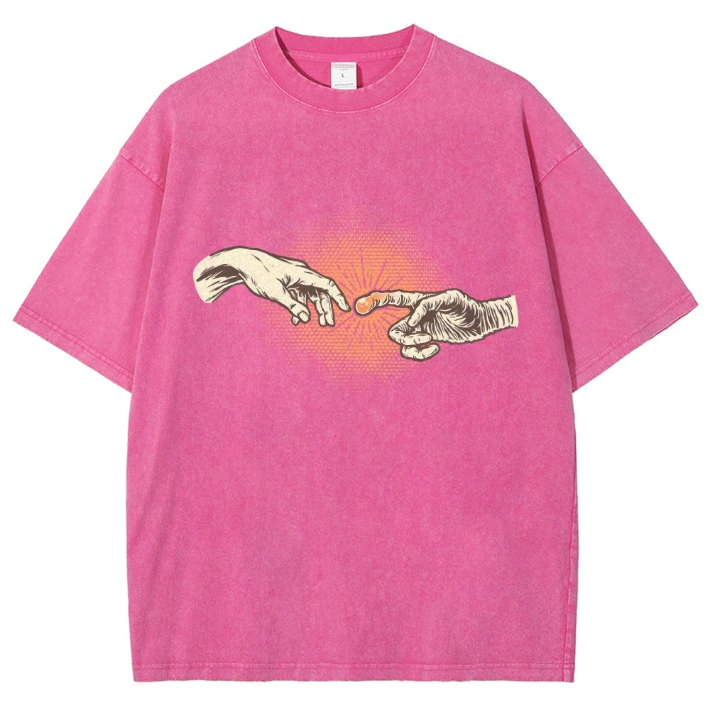 First Contact Vintage Distressed T-shirt