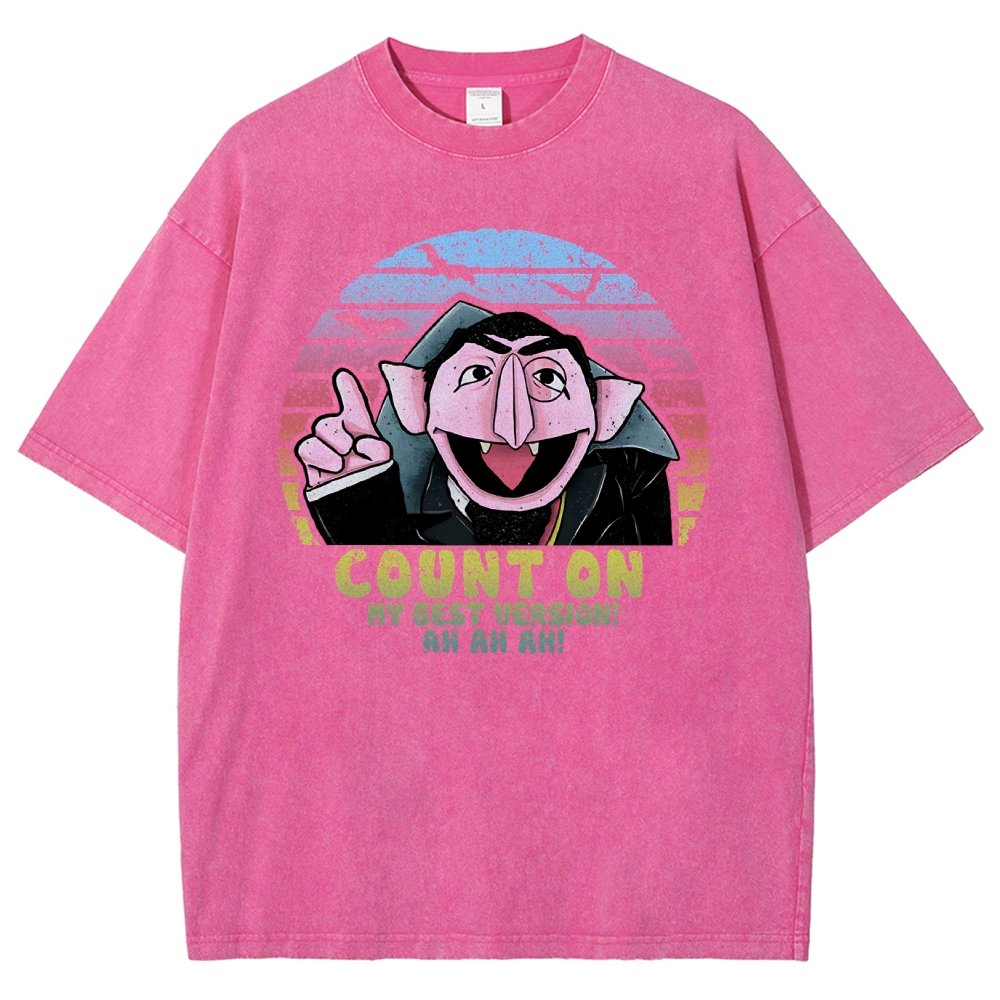Count on My Best Version Vintage Distressed T-shirt