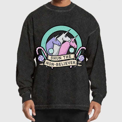 Shun the Non-Believer Washed Long Sleeve Tee