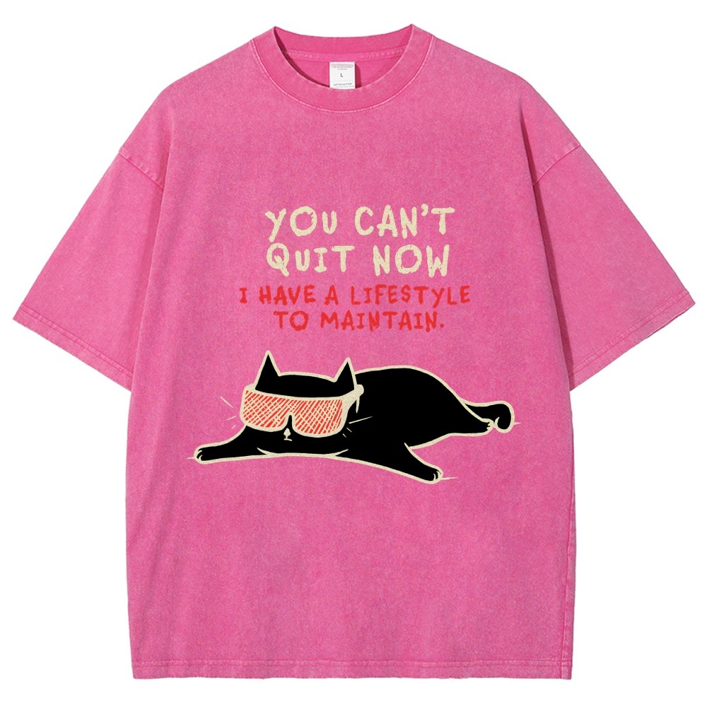You Can't Quit Now Vintage Distressed T-shirt