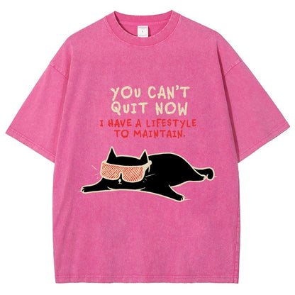 You Can't Quit Now Vintage Distressed T-shirt