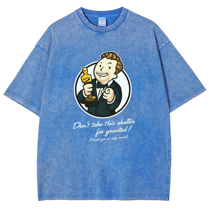 Black Cat Under The Sakura Vintage Distressed T-shirt