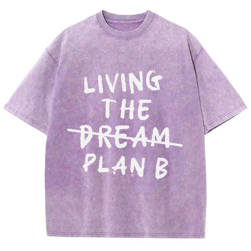 Living Plan B Vintage Distressed T-shirt