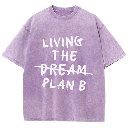 Living Plan B Vintage Distressed T-shirt