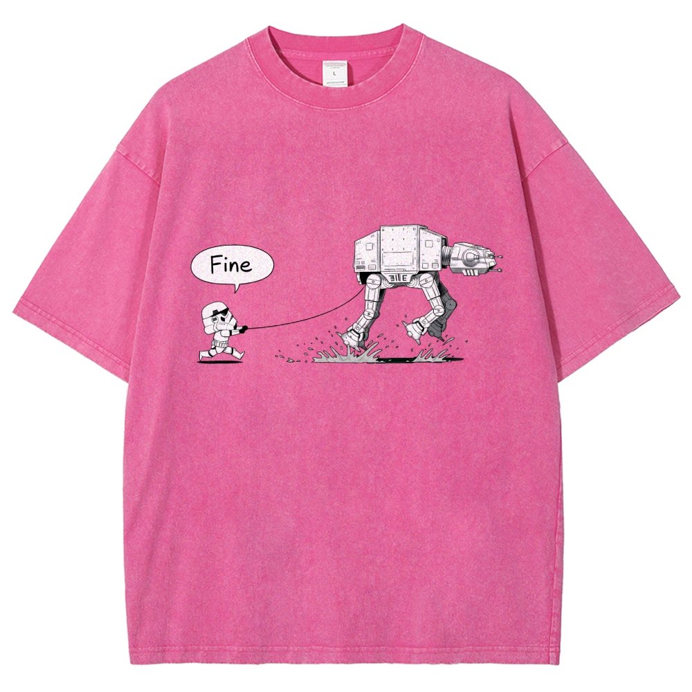Empire Robot Dog - Space Battles Vintage Distressed T-shirt