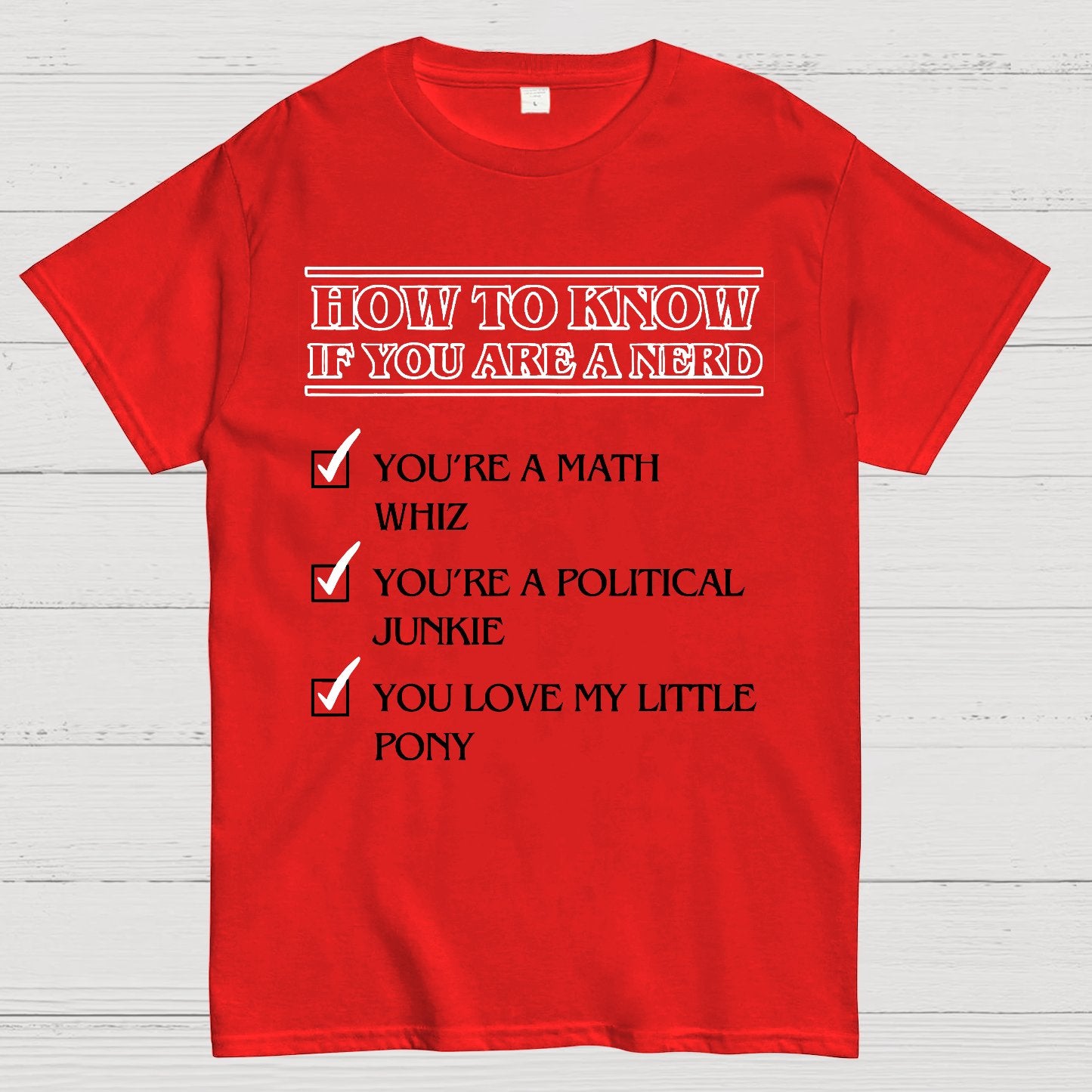 Nerd Checklist T-Shirt