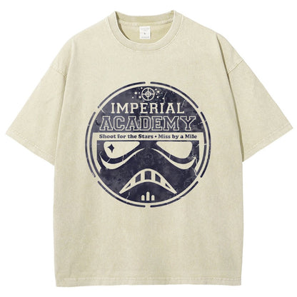 Aiming for Excellence Vintage Distressed T-shirt