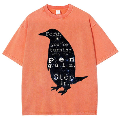 Ford, you’re turning into a penguin. Stop it Vintage Distressed T-shirt