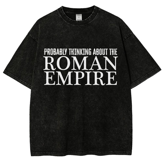 Probably Thinking About The Roman Empire Vintage Distressed T-shirt