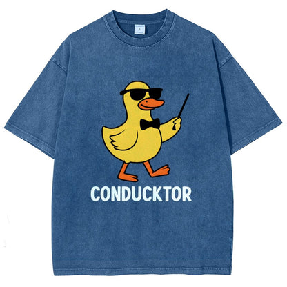 Conducktor Vintage Distressed T-shirt