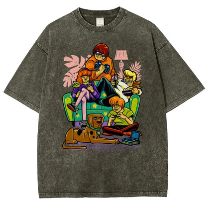 Stay Home Squad Vintage Distressed T-shirt