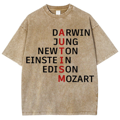 Autism and genius: different ways of thinking Vintage Distressed T-shirt