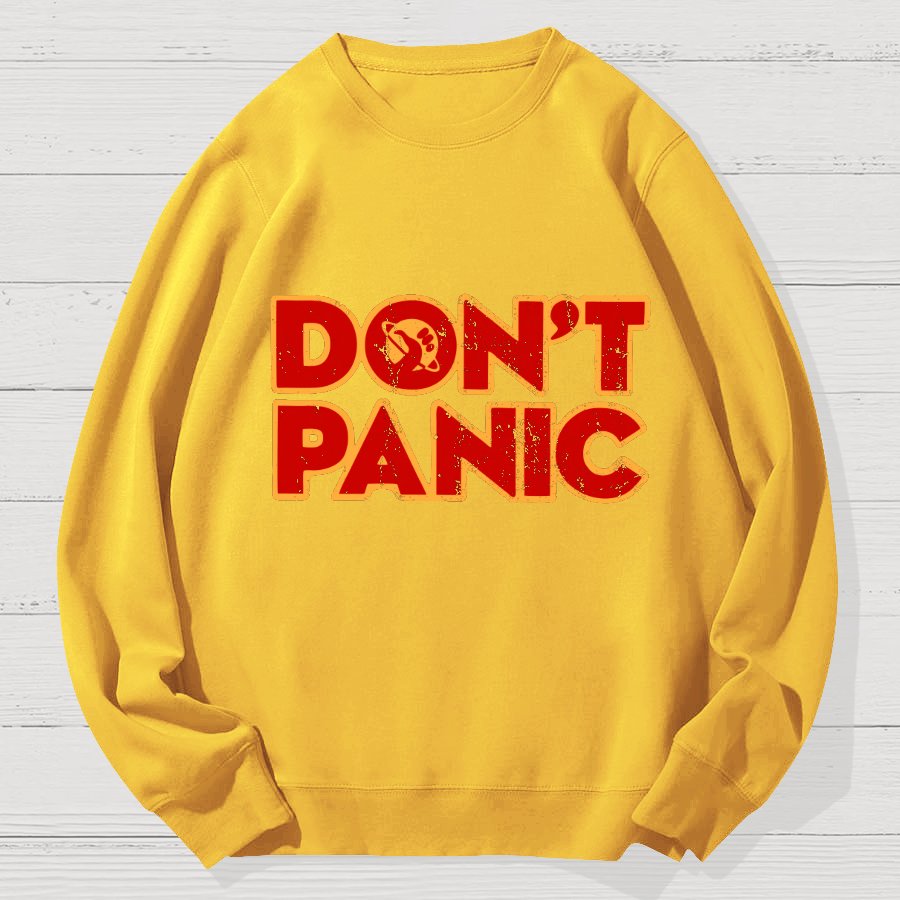 Dont Panic Geek Cotton Sweatshirt