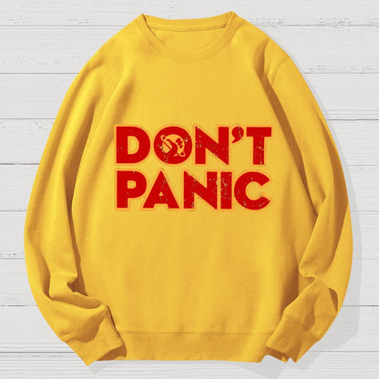 Dont Panic Geek Cotton Sweatshirt
