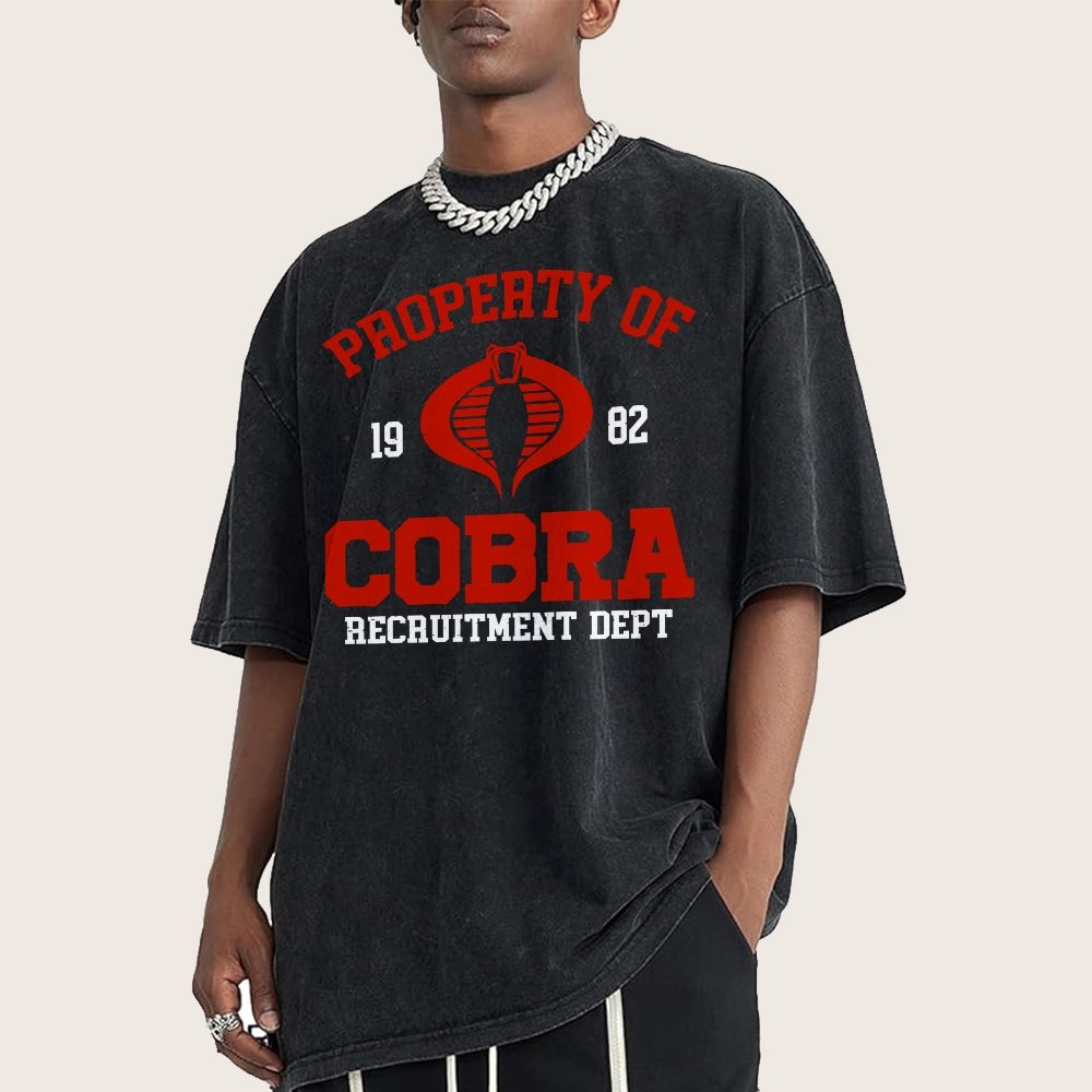 Property of cobra Vintage Distressed T-shirt