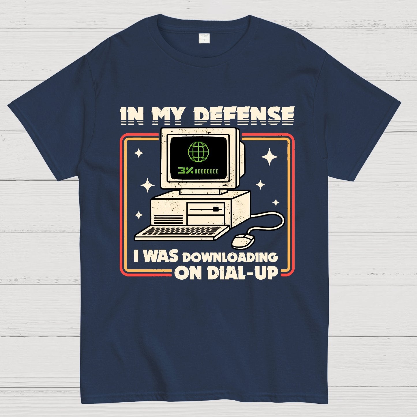 Defense Protocol Dial-Up Geek T-Shirt