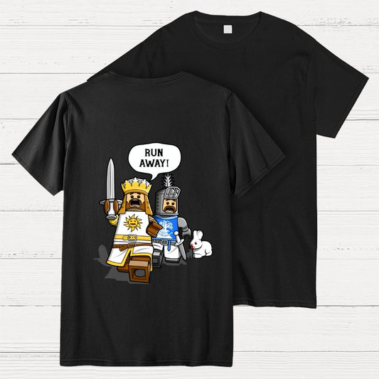 The Cowardly King Unisex Front And Back Printing Geek T-Shirt
