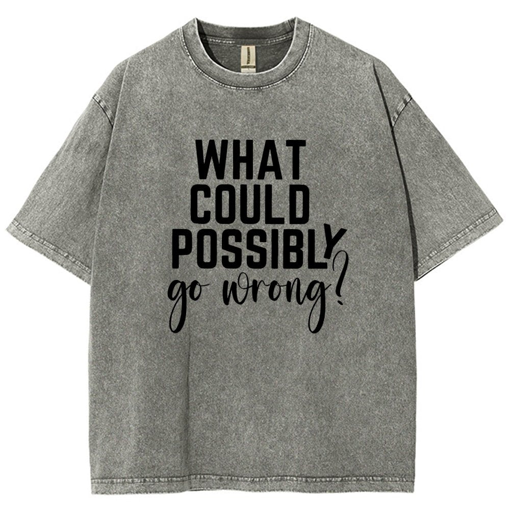 What Could Possibly Go Wrong Vintage Distressed T-shirt