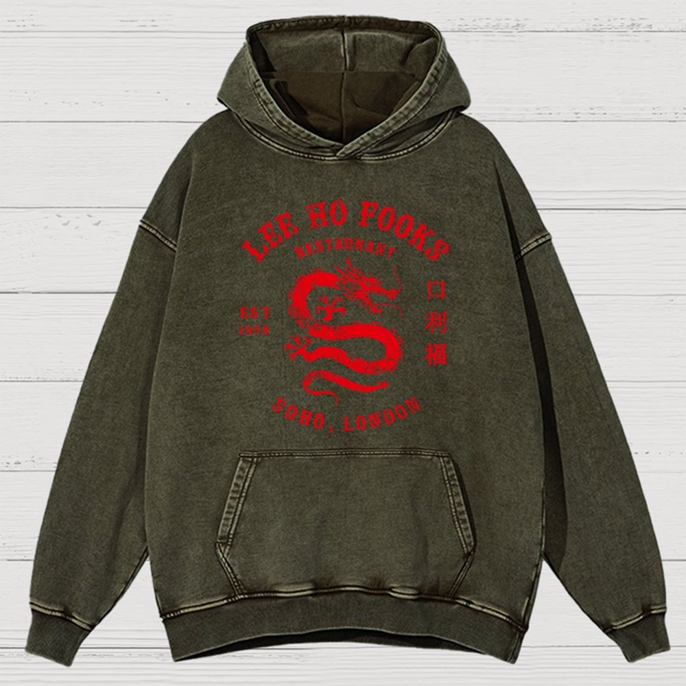 Lee Ho Fook Vintage Distressed Hoodie