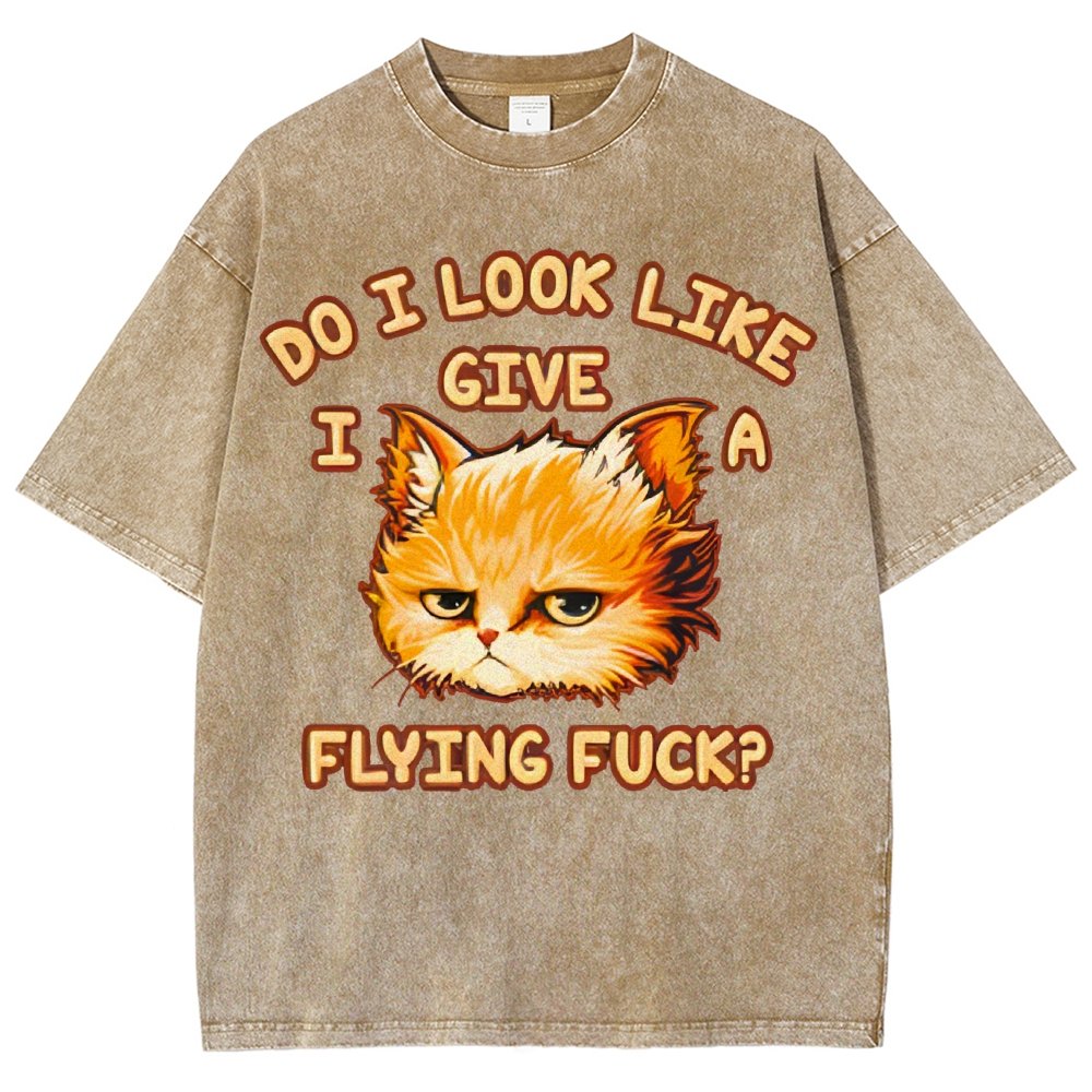 Do I Look Like I Give A Flying Fvck Vintage Distressed T-shirt