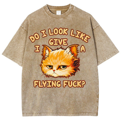 Do I Look Like I Give A Flying Fvck Vintage Distressed T-shirt