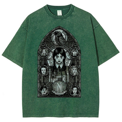 Stained Glass of Outcasts Vintage Distressed T-shirt