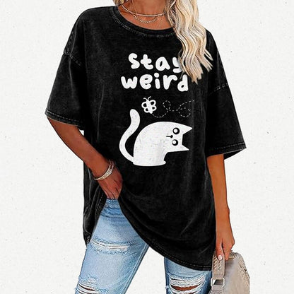 Weird Forever Vintage Distressed T-shirt