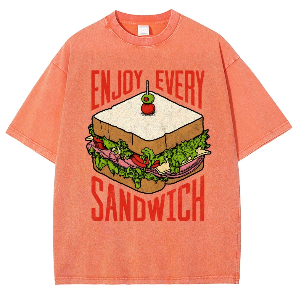 Enjoy Every Sandwich Vintage Distressed T-shirt