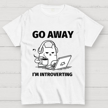 Go Away I'm Introverting Geek T-Shirt