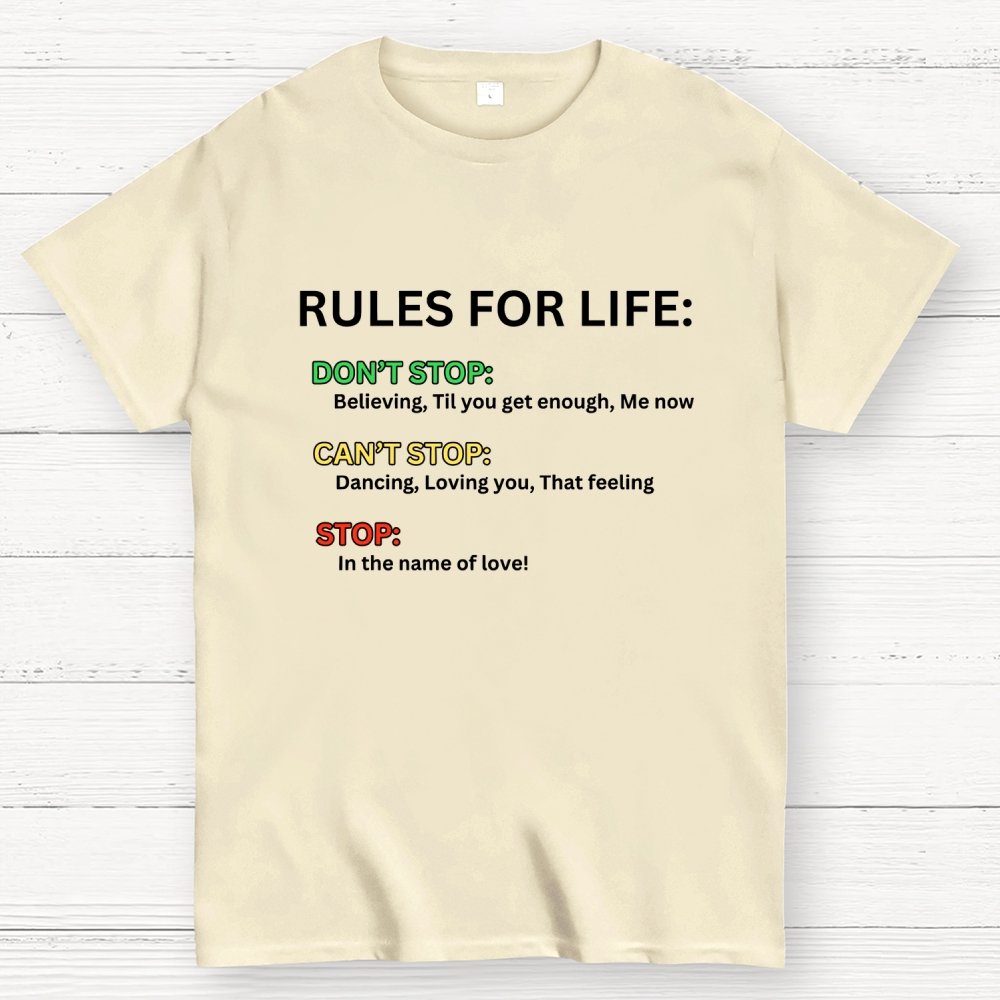 Rules For Life Unisex Geek T-Shirt