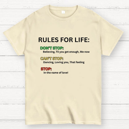 Rules For Life Unisex Geek T-Shirt
