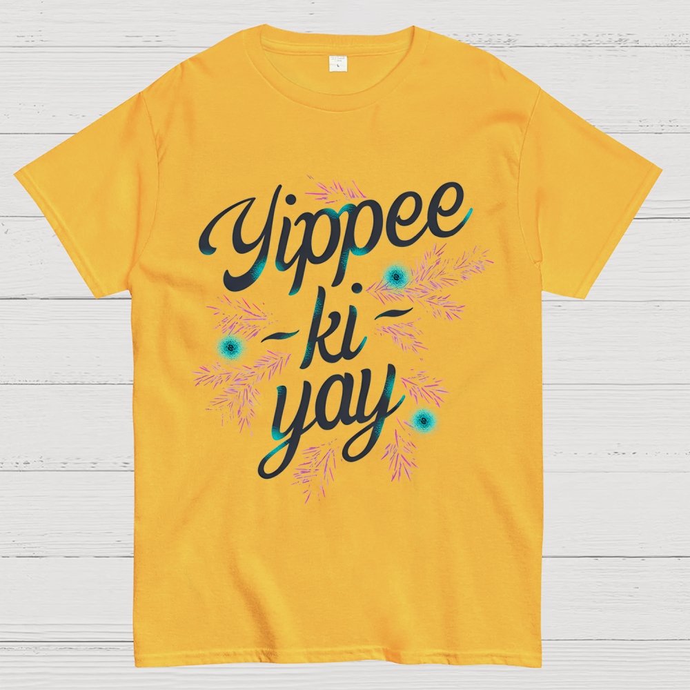 Yippee-Ki-Yay Mother   F***er！Front And Back Printing Geek T-Shirt